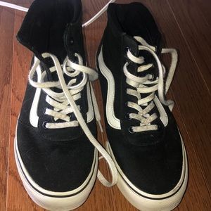 Black and White High Top Vans